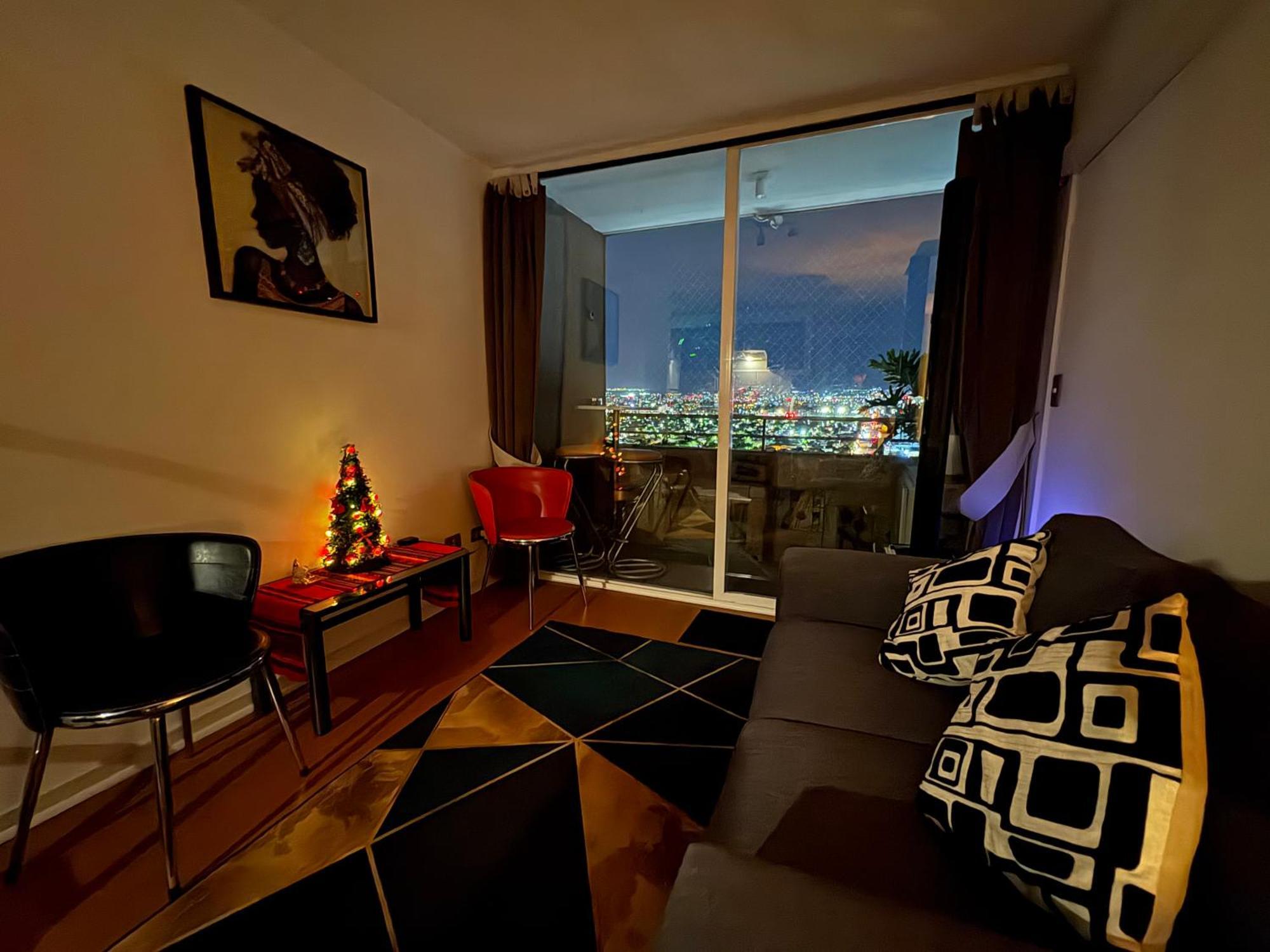 Apartamento Amazing View Of Con Calefaccion Y Estacionamiento Interior Santiago